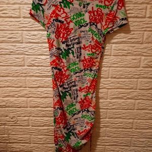 💥 FREE WITH PURCHASE💥 T-shirt midi dress tied sides (OR WILL BE DONATED 6/1)